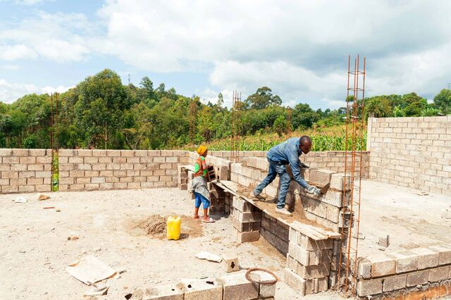 Baustelle in Afrika