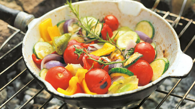 Warmer Salat von Grillgemüse